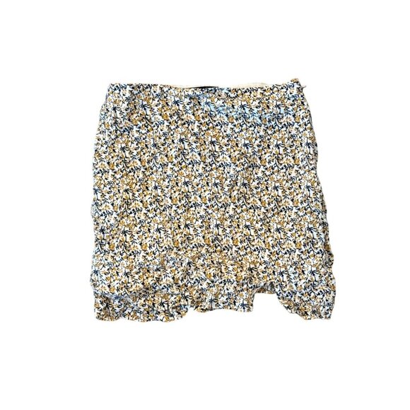 Abercrombie & Fitch Womens Floral Print Ruffle Skirt Small Made In China Cotton - Picture 1 of 3